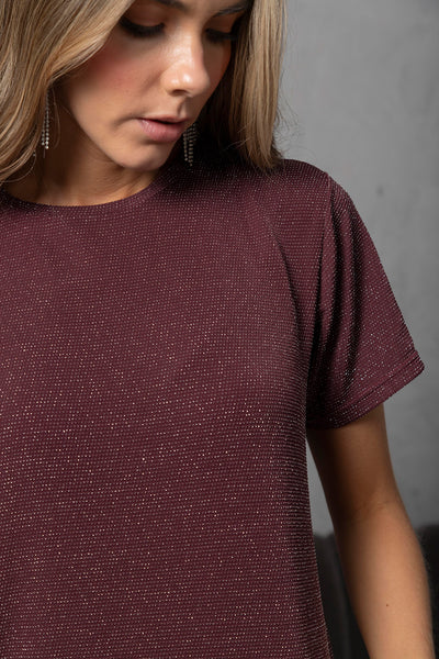 Camiseta Brillante Vino