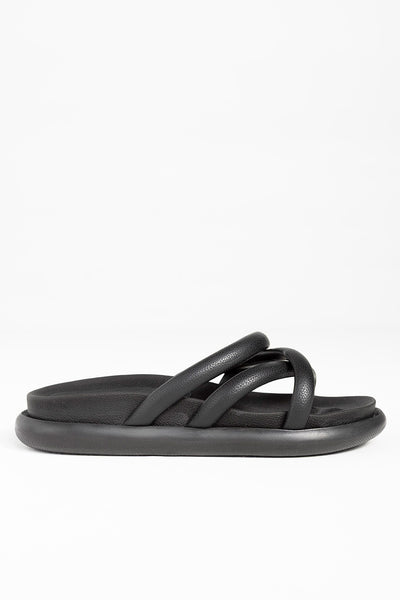 sandalias negras para mujer