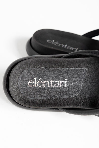 sandalias negras para mujer