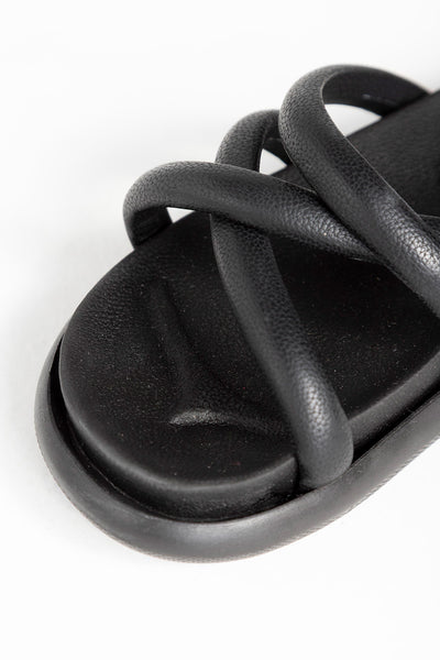 sandalias negras para mujer