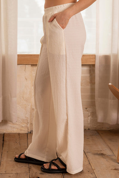Pantalón para mujer color marfil